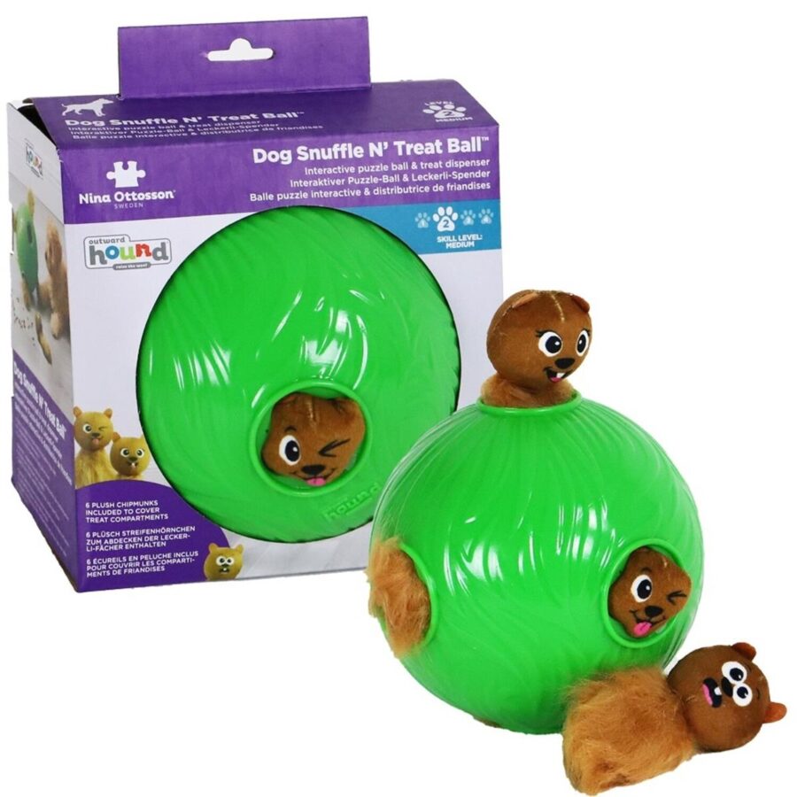 Nina Ottosson Dog Snuffle N' Treat Ball Puzzle