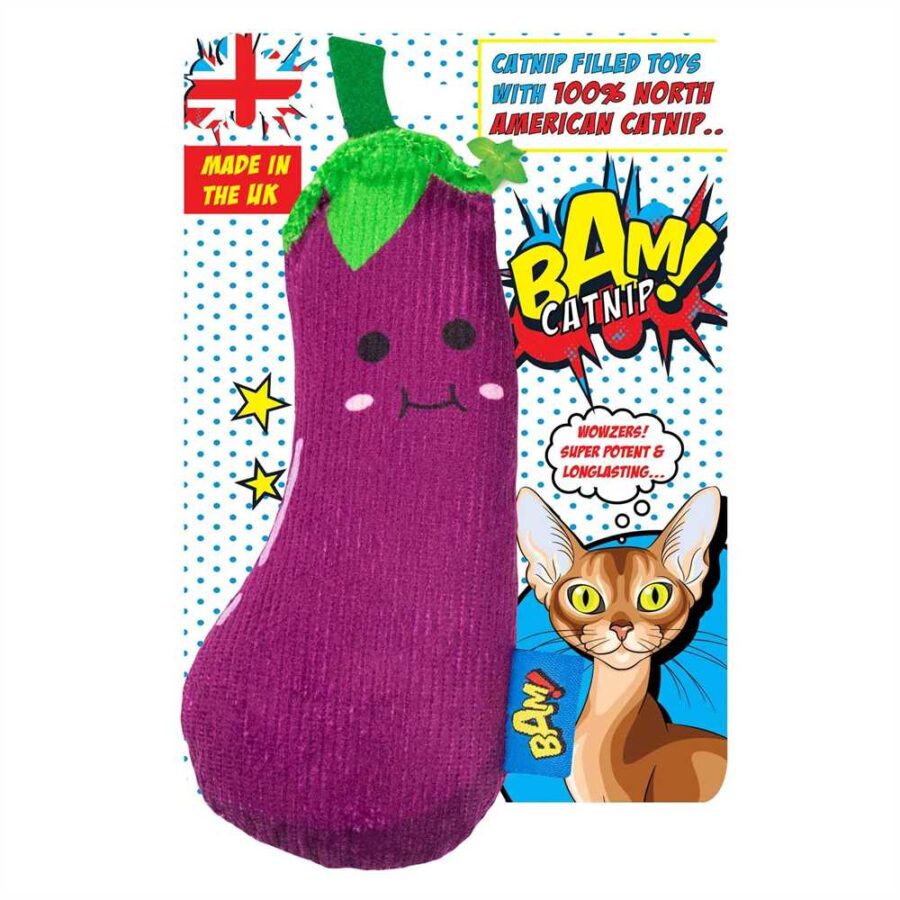 BAM! Catnip Genie Aubergine